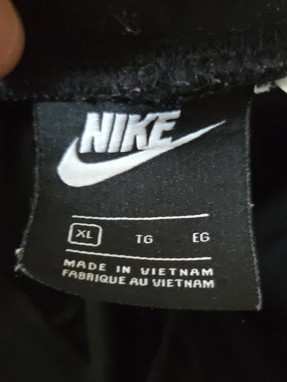 Nike  Black Track Pants with Contrasting Gold Side Stripe
